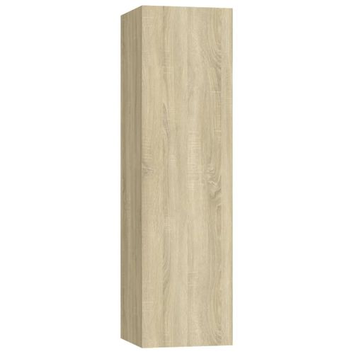 Ensemble De Meubles Armoire Buffet TV Télévision Salon Chambre Séjour 7 Pièces Chêne