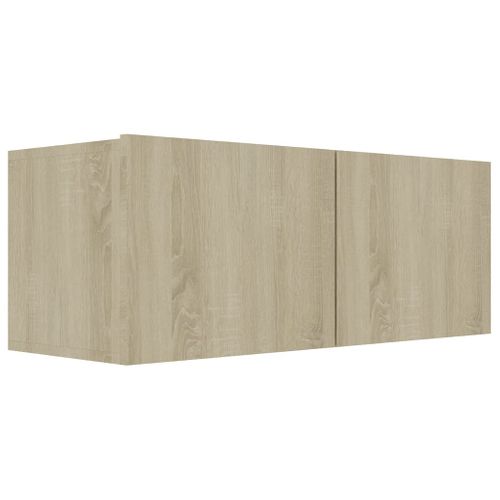 Ensemble De Meubles Armoire Buffet TV Télévision Salon Chambre Séjour 4 Pièces Chêne