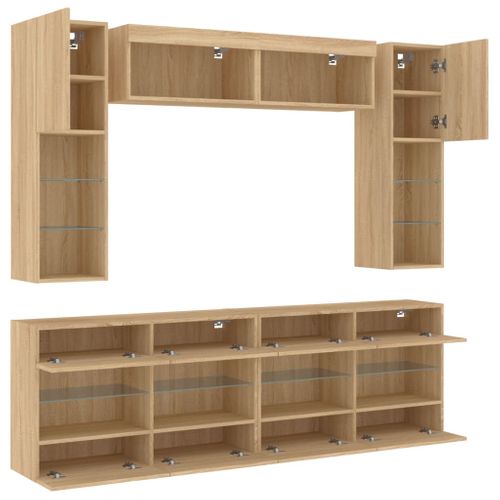 Ensemble De Meubles Armoire Buffet TV Télévision Salon Chambre Séjour Murau X 6pièces
