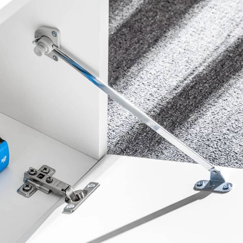 Ensemble Mural Pour 5 Pièces Avec Lumières LED Brillant Noir 02_0025383