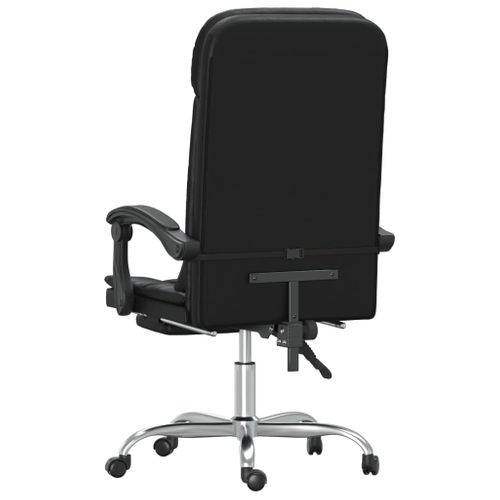 Fauteuil De Massage Inclinable De Bureau Informatique Étude Simili Noir 02_002541