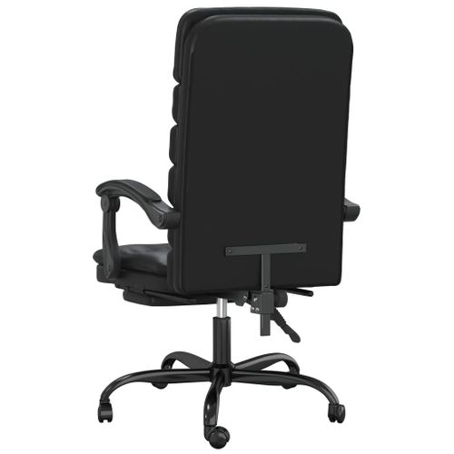 Fauteuil De Massage Inclinable De Bureau Informatique Étude Simili Noir 02_002541