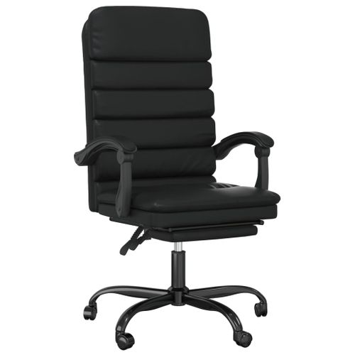 Fauteuil De Massage Inclinable De Bureau Informatique Étude Simili Noir 02_002541