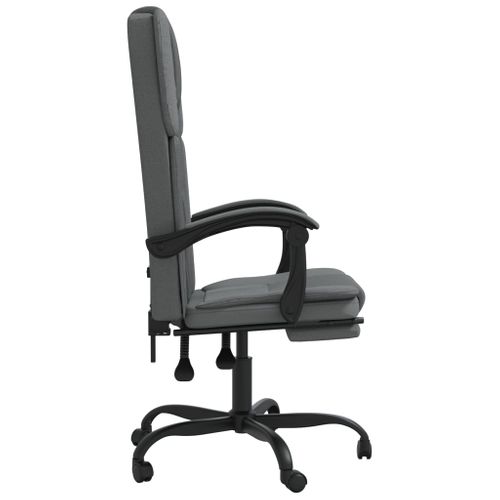 Chaise Fauteuil Siège Pivotante De Inclinable De Bureau Informatique Étude Foncé Tiss