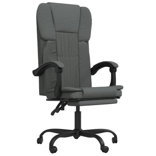 Chaise Fauteuil Siège Pivotante De Inclinable De Bureau Informatique Étude Foncé Tiss