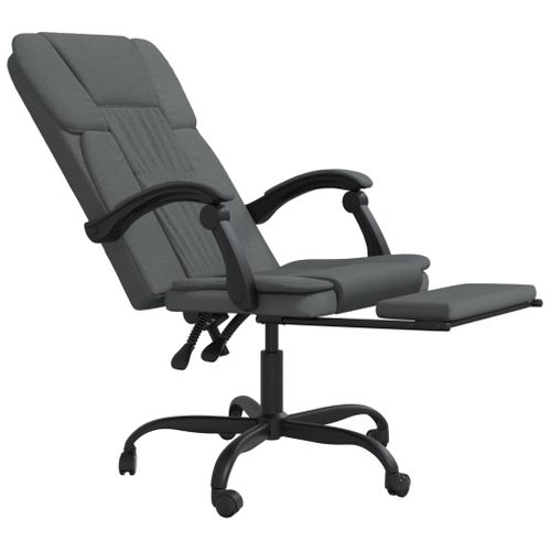Chaise Fauteuil Siège Pivotante De Inclinable De Bureau Informatique Étude Foncé Tiss