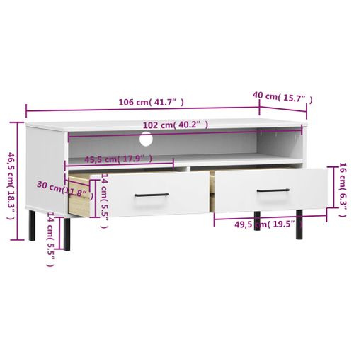 Meuble TV Multimédia Étagère Télévision Buffet Téléviseur