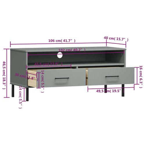 Meuble TV Multimédia Étagère Télévision Buffet Téléviseur