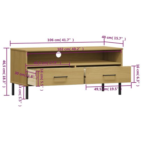 Meuble TV Multimédia Étagère Télévision Buffet Téléviseur