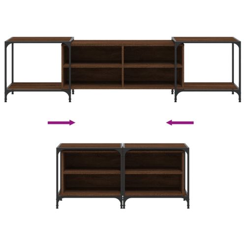 Meuble TV Multimédia Étagère Télévision Buffet Téléviseur