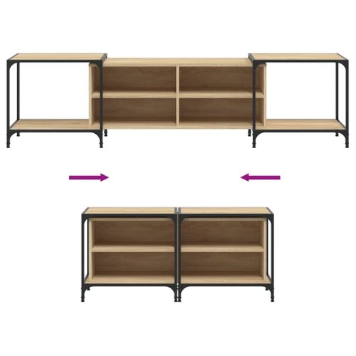 Meuble TV Multimédia Étagère Télévision Buffet Téléviseur