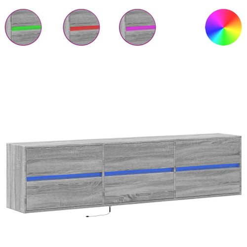 Meuble TV Multimédia Étagère Télévision Buffet Téléviseur Salle à Manger Salon Chambr