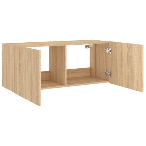 Meuble TV Multimédia Étagère Télévision Buffet Téléviseur Salle à Manger Salon Chambr