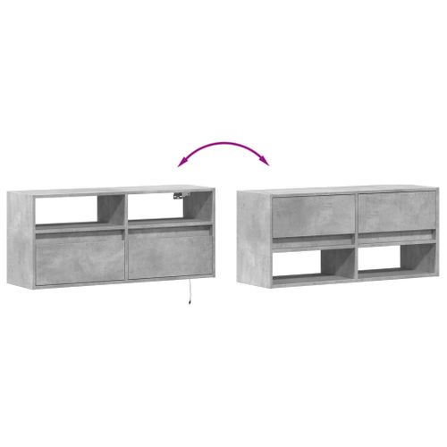 Meuble TV Multimédia Étagère Télévision Salle à Manger Salon Chambre