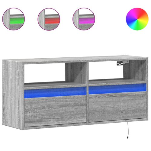 Meuble TV Multimédia Étagère Télévision Buffet Téléviseur