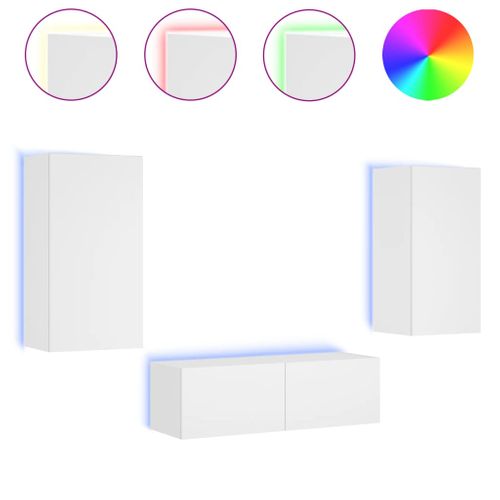 Meuble TV Multimédia Étagère Télévision Buffet Téléviseur