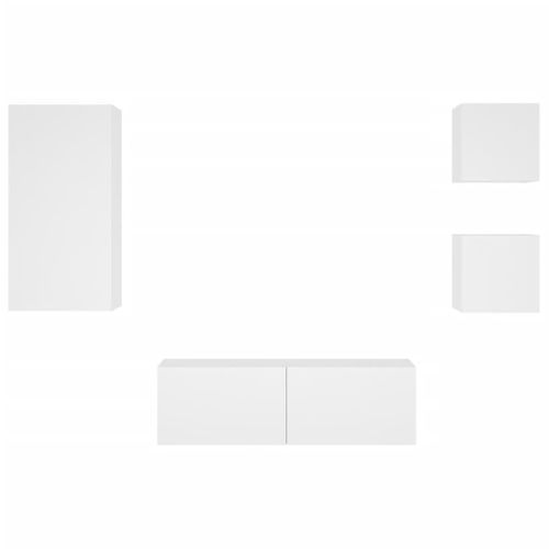 Meuble TV Multimédia Étagère Télévision Buffet Téléviseur