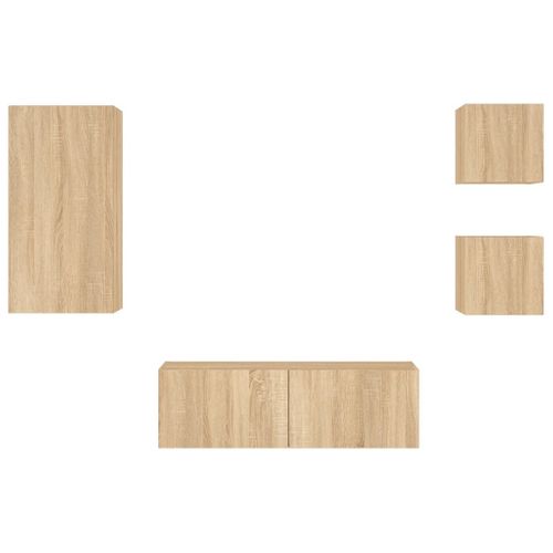 Meuble TV Multimédia Étagère Télévision Buffet Téléviseur