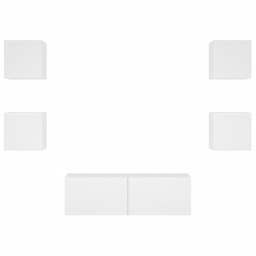 Meuble TV Multimédia Étagère Télévision Buffet Téléviseur