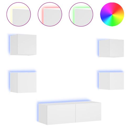 Meuble TV Multimédia Étagère Télévision Buffet Téléviseur
