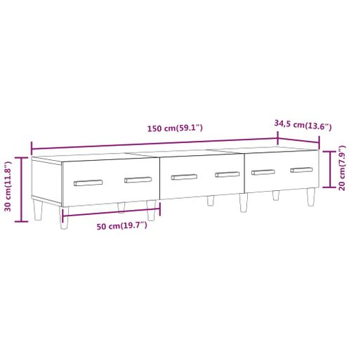 Meuble TV Multimédia Étagère Télévision Buffet Téléviseur