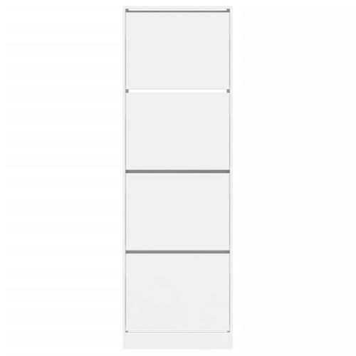 Armoire à Chaussures Range Chaussures Rangement Meuble Entrée Couloir Salon 4 Tiroirs