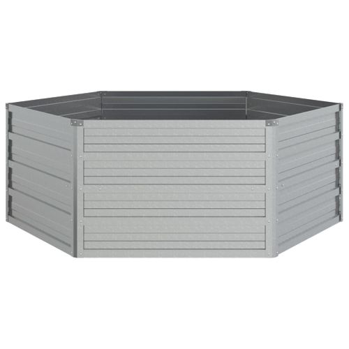 Jardinière Bac Lit Surélevé Plantes Fleurs Terrasse Jardin De Jardin 129 X 45 Cm Acier