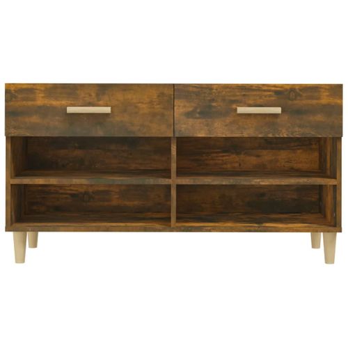 Meuble à Chaussures 102 X 35 X 55 Cm Bois D'ingénierie Marron 02_0043377