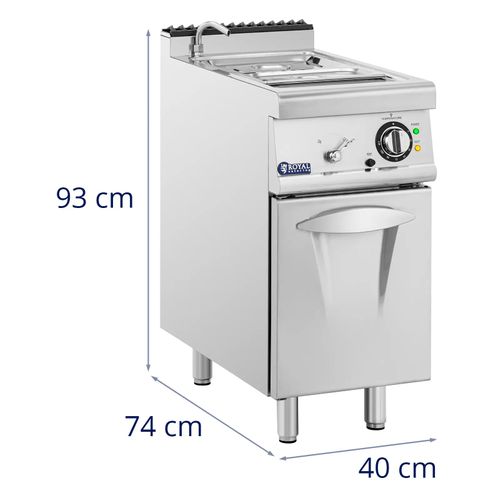 Bain-marie 3 000 W Gn 1/2 Gn 1/3 Robinet Meuble Bas (40 X 73 Cm) Acier Inoxydable 14_