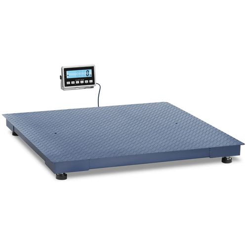 Balance Au Sol 3 000 Kg / 1 Kg 120 X 120 Cm Avec Écran LCD Externe Acier Inoxydable P