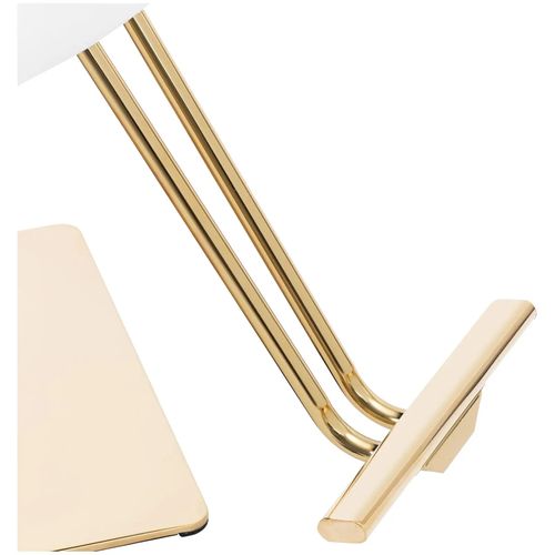 Fauteuil De Coiffeur Professionnel Avec Repose-pieds 200 Kg Acier Inoxydable Pvc Doré