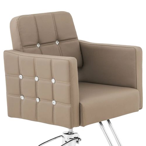Fauteuil De Coiffure Professionnel Avec Repose-pieds Hauteur D'assise 45-55 Cm 150 Kg