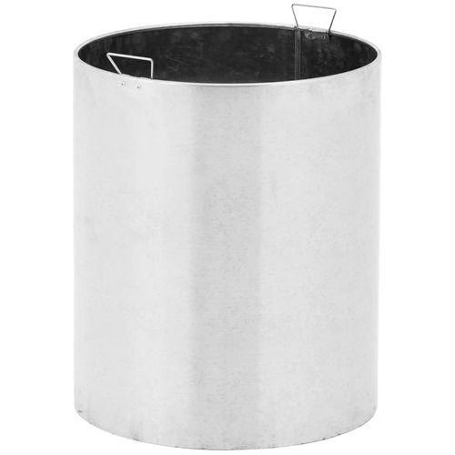 Poubelle Extérieure Ronde Avec Couvercle 73 X 73 X 105 Cm Acier Inoxydable 14_0009748