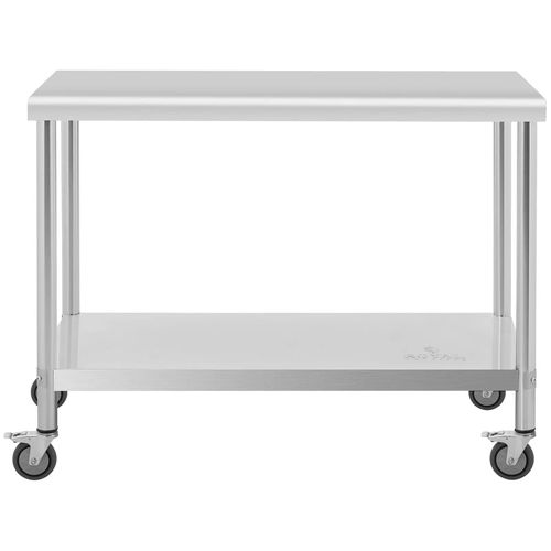 Table De Travail Cuisine Professionnel Premium 60 X 120 Cm 158 Kg Acier Inoxydable 14