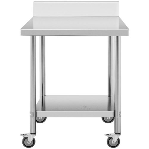 Table De Travail Cuisine Professionnel Premium 60 X 80 Cm 135 Kg Dosseret Acier Inoxy