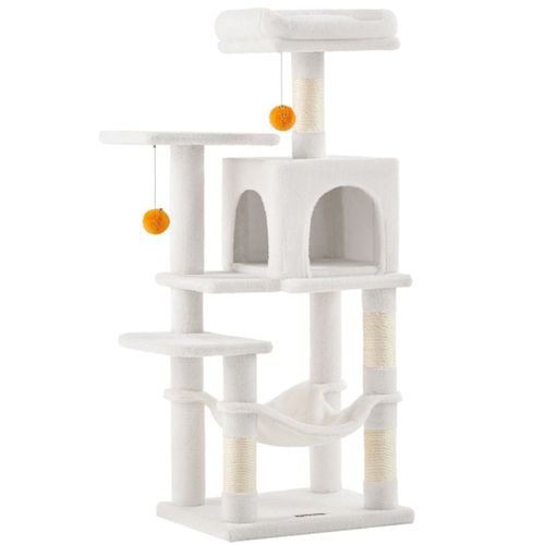 Arbre à Chat Hamac Tour De Jeux 143 Cm Beige 12_0003850