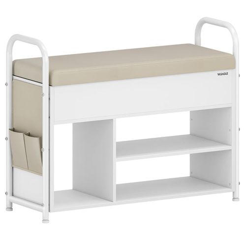 Banc à Chaussures Support à Chaussures 30 X 80,6 X 62,5 Cm Meuble D’entrée Rangement