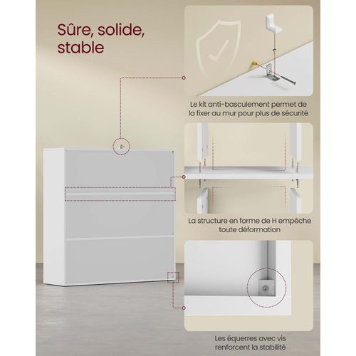 Bibliothèque En Bois Étagère De Rangement Pour Livres Dvds 97,5 X 30 X 97,5 Cm Colonn