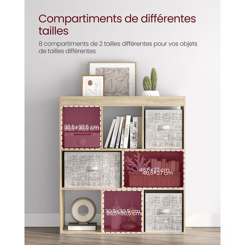 Bibliothèque Ouverte Étagère De Rangement Sur Pieds Dimensions: 97,5 X 30 X 100 Cm B