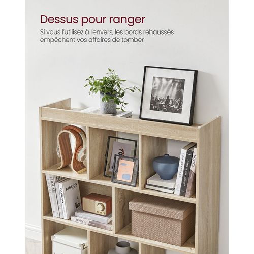 Bibliothèque Ouverte Étagère De Rangement Sur Pieds Dimensions: 97,5 X 30 X 100 Cm B