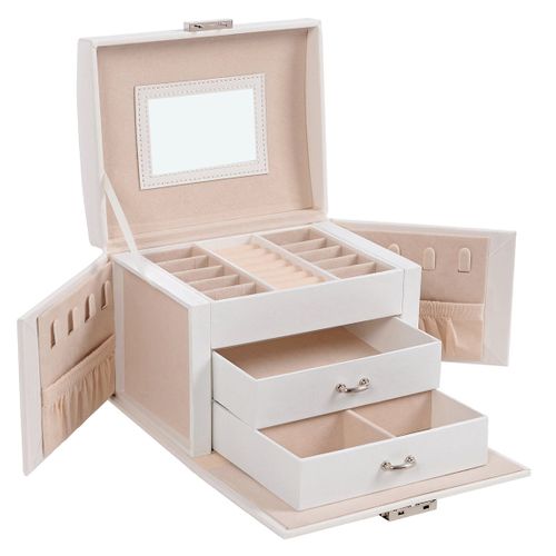 Boîte à Bijoux Mallette à Bijoux Coffret à Bijoux De Voyage Organisateur De Bijoux