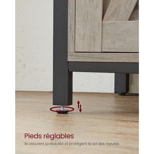 Buffet De Salle à Manger Placard De Cuisine Meuble De Rangement Armoire Portes De Gra