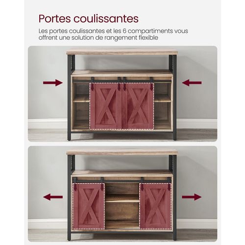 Buffet De Salle à Manger Placard De Cuisine 33 X 100 X 80 Cm Meuble De Rangement Armo