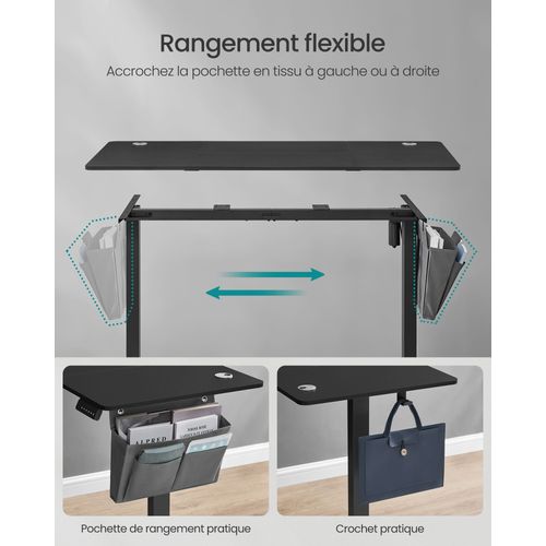 Bureau Électrique Assis-debout Bureau Réglable En Hauteur 60 X 120 X (72-120) Cm