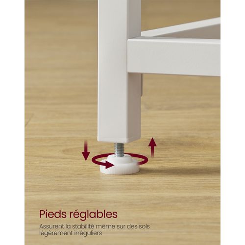 Bureau Table Poste De Travail 50 X 80 X 76 Cm Pour Bureau Salon Chambre Assemblage Si