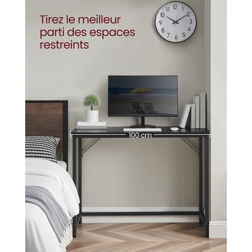 Bureau Table Poste De Travail Petite Taille 100 X 50 X 75 Cm Pour Bureau Salon Chambre