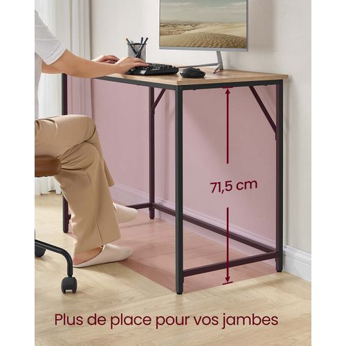 Bureau Table Poste De Travail Petite Taille 100 X 50 X 75 Cm Pour Bureau Salon Chambr