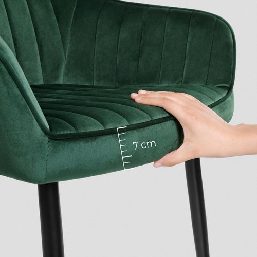 Chaise De Salle à Manger Fauteuil Siège Rembourrée Avec Accoudoirs
