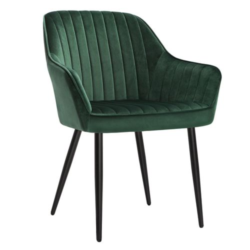 Chaise De Salle à Manger Fauteuil Siège Rembourrée Avec Accoudoirs