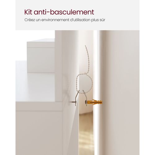 Coiffeuse Table De Maquillage Avec Miroir 1 Tiroir 2 Étagères Placard De Rangement Or